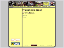 Tablet Screenshot of freizeitclub-saxen.com